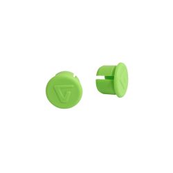 Bouchon embouts en plastique vert pour guidon