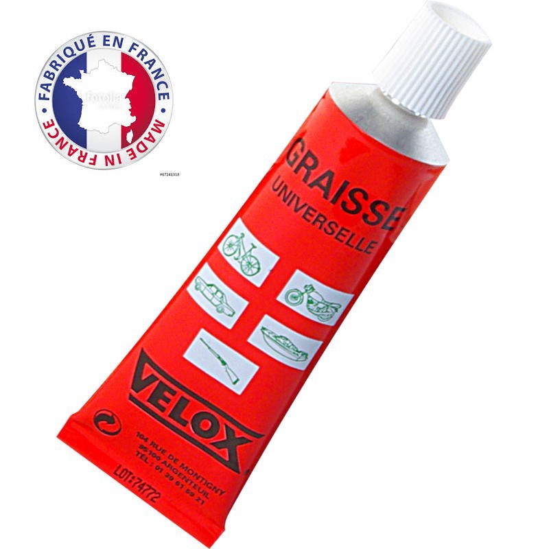 Tube de graisse rose Velox 25 grammes pour vélo