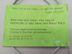 Ancien stock ! Indéca - 0,80 m ø 15/10 - Câble de frein