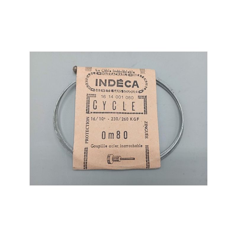 Old stock ! Indeca - Brake cable 0,80 m ø 16/10