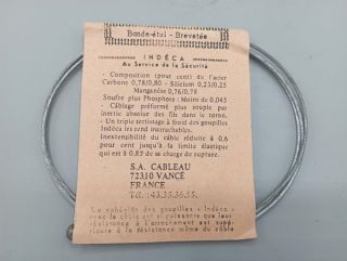 Ancien stock ! Indéca - 0,80 m ø 16/10 - Câble de frein