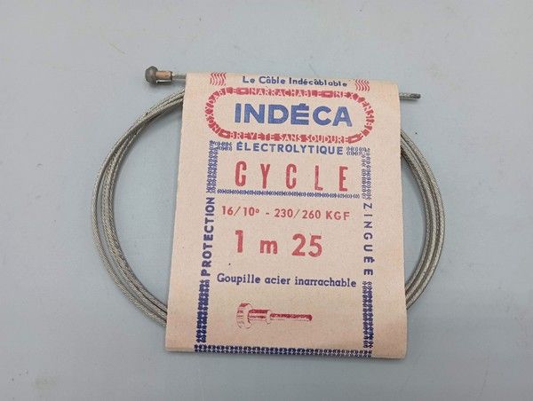 Old stock ! Indeca - Brake cable 1,25 m ø 16/10