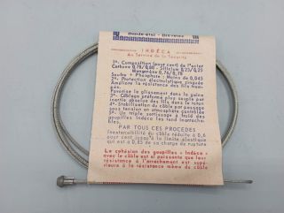 Old stock ! Box of 25 Indeca - Brake cable 1,25 m ø 16/10