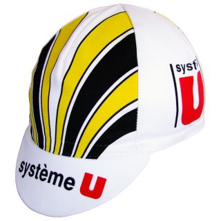 casquette équipe Equipe System U de Laurent Fignon vélo vintage cycliste
