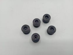 5 chimney screws for Stronglight Cobra black aluminium double crankset