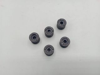 5 chimney screws for Stronglight Cobra black aluminium double crankset