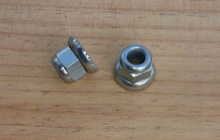 safety nuts for rear wheel  - bicycle vintage