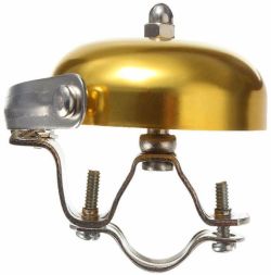 Sonnette dorée pour vélo vintage