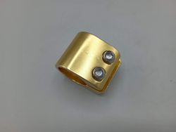 Collier de tige de selle ø 27 mm aluminium VTT VTC produit neuf couleur or