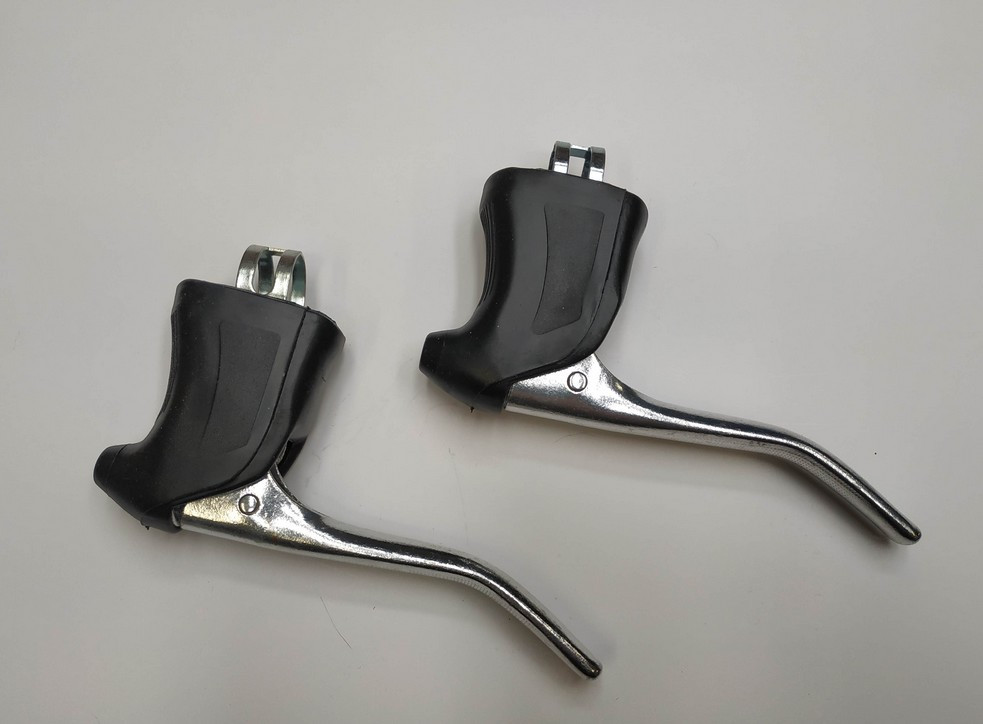 Black  brake levers for vintage racing bike