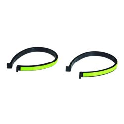pinces à pantalon fluo réfléchissant vélo