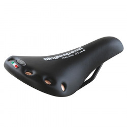 Black saddle for fixie single speed Monte Grappa