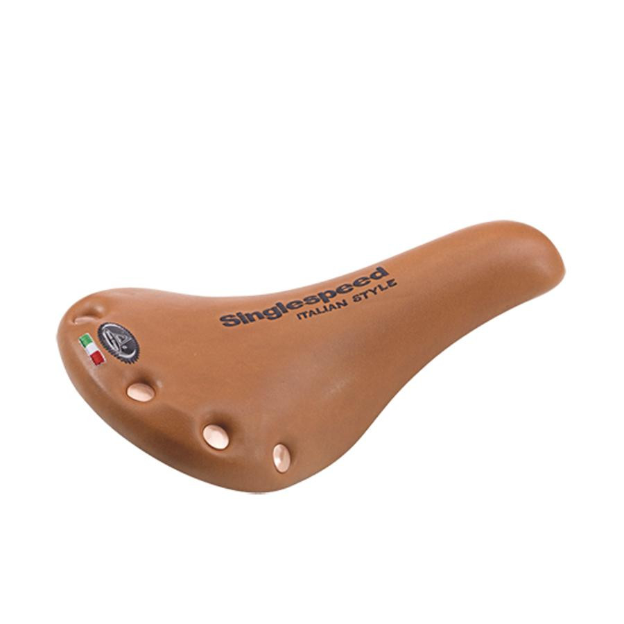Brown saddle for fixie single speed Monte Grappa