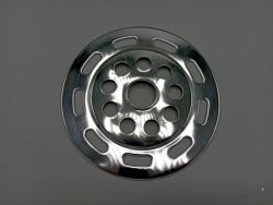 Steel spoke shield for rear wheel vintage bicycle