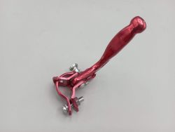 Red right brake lever for BMX old school with lock system nos