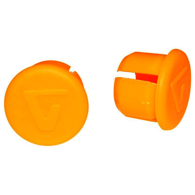 Cork handlebar bike orange in plastic
