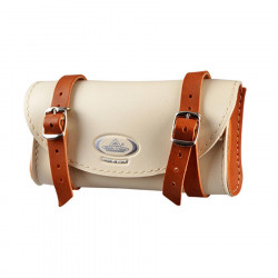 Bag to hang behind the saddle color light brown