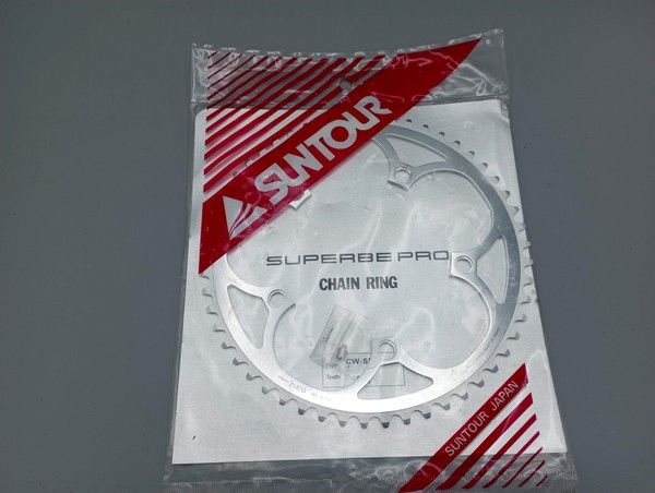 Suntour Superbe Pro 53-tooth BCD 130 chainring CW-SB10 nos