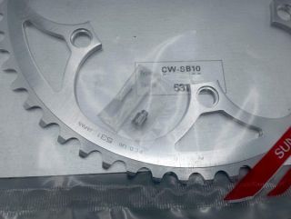 Suntour Superbe Pro plateau 53 dents BCD 130 CW-SB10 ancien stock