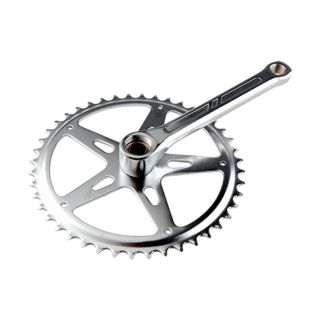 Crankset in chromed steel 44 teeth 150 mm 24"