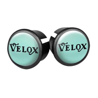 Bouchons Velox vert Bianchi embouts en plastique vert pour guidon