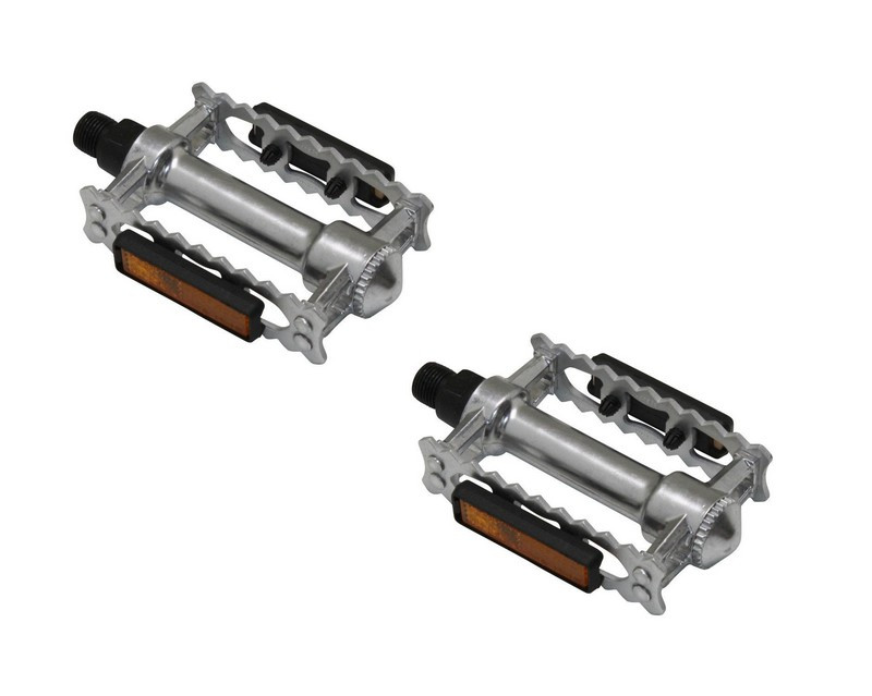 Pédales en aluminium avec réflecteur  9/16"x20tpi BSC BSA