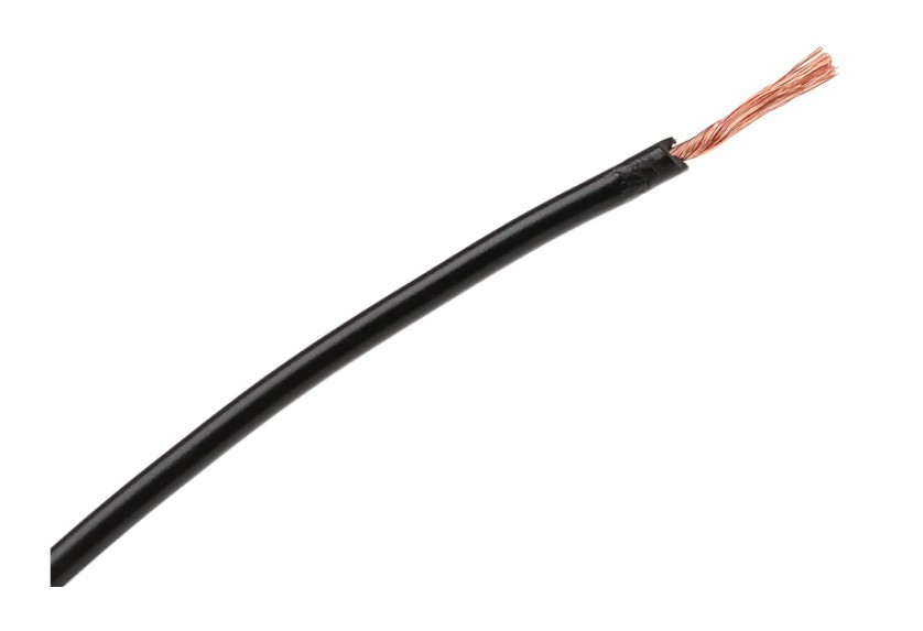 black electrical wire for bicycle lights 1.90 m 3/10