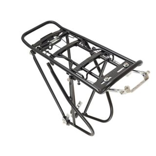 Porte bagage arrière noir aluminium 28" 26" et 24" avec pince