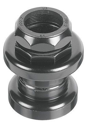 Black steel headset 1 1/8 " mountain bike threaded