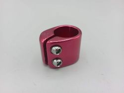 Collier de tige de selle ø 25.6 mm aluminium BMX produit neuf couleur rouge métallique