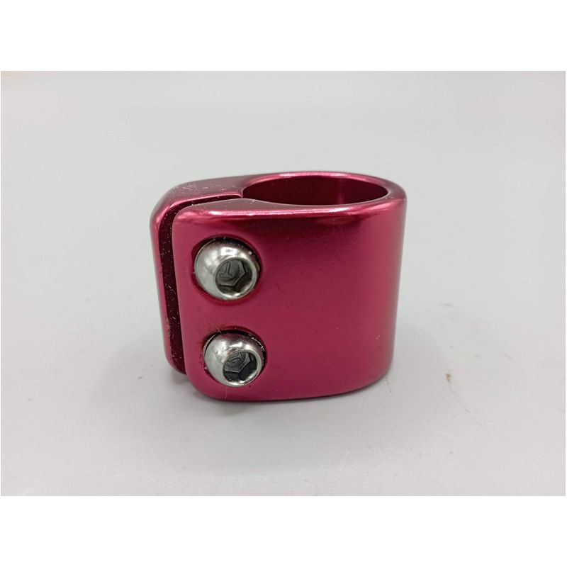 Collier de tige de selle ø 25.6 mm aluminium BMX VTT VTC produit neuf couleur rouge métallique  vélo vintage rétro
