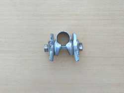 Silver Steel Seat Post Clamp Saddle Mount