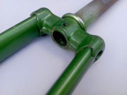 Green fork 500a half-race children's bike French thread 25x1 mm
