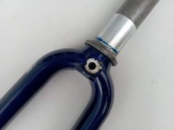 Blue 700c trek aluminum fork Ø22 - 1990s