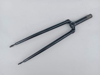 Black 700c racing cromo steel fork Ø22