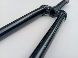 Black 700c racing cromo steel fork Ø22