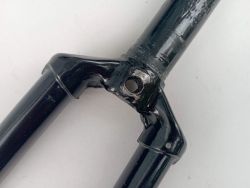 Black 700c racing cromo steel fork Ø22