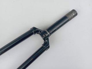 Black 700c racing cromo steel fork Ø22