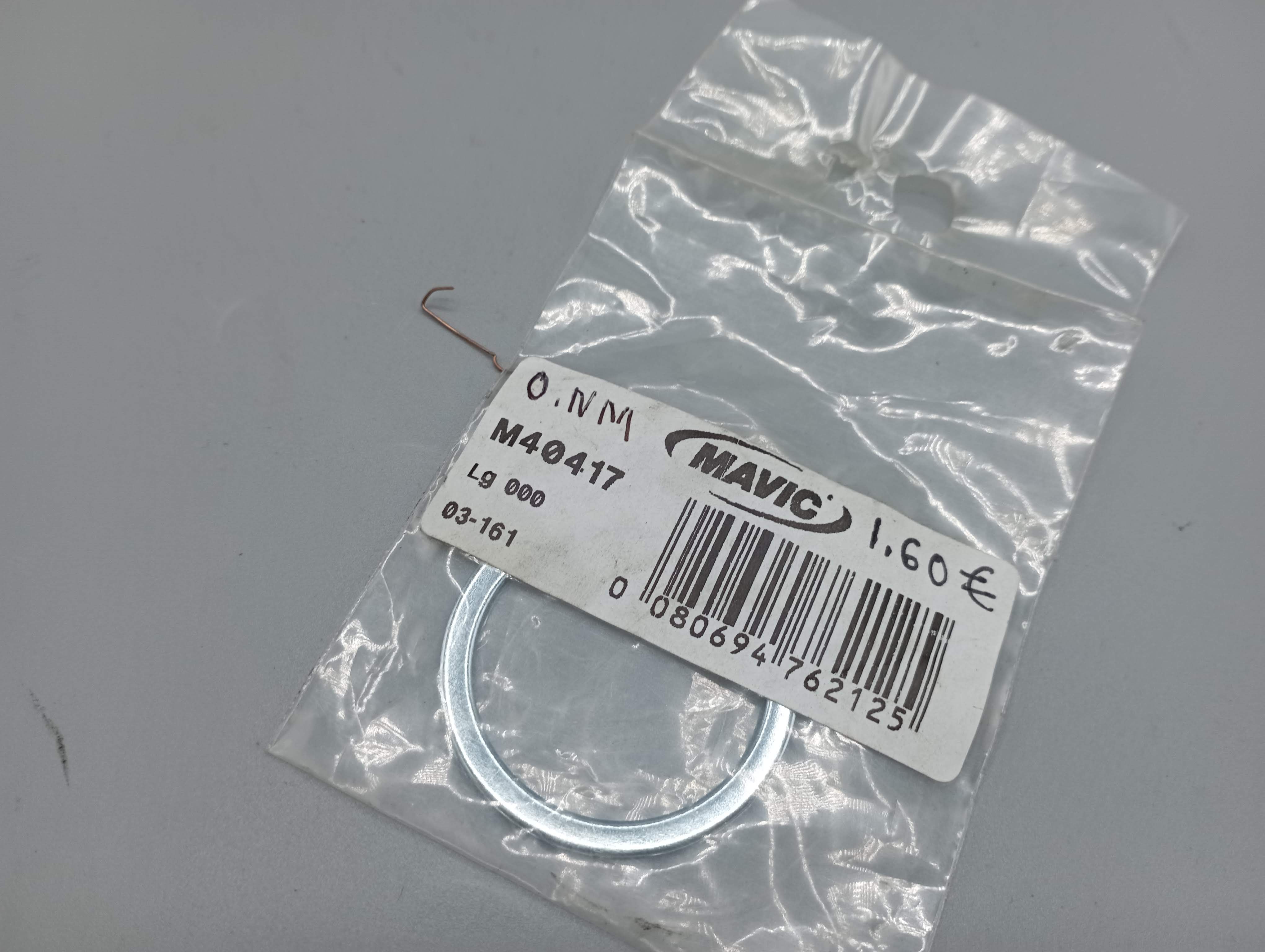 Mavic cassette M40417 entretoise 1.6 mm ancien stock