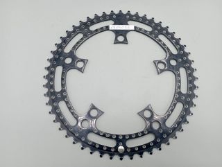 BCD122 Stronglight black perforated chainring