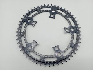 Stronglight 105 bis black chainring -  BCD 122 - 52 teeth - 5 holes - Black perforated chainring
