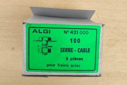 2 cable clamp n ° 421 000 for steel brakes Algi