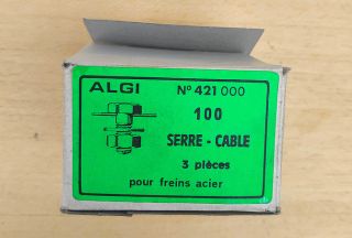 2 serre-câble Algi n°421 000 pour freins acier