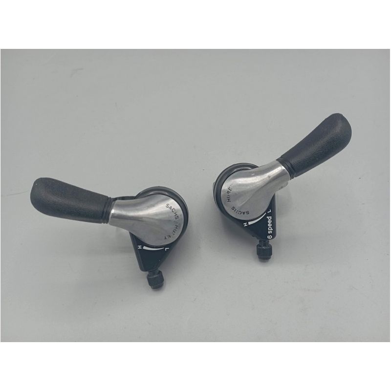 Sachs Huret indexed gear shifters for handlebars, 3 x 6 speeds