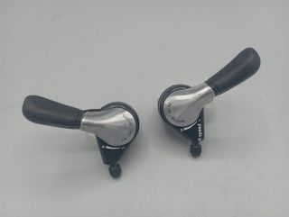 Sachs Huret indexed gear shifters for handlebars, 3 x 6 speeds