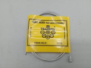 Transfil bicycle brake cable made in France for city bikes, racing bikes and retro bikes.