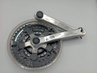 pédalier shimano altus vtt  24 34 44 vélo vtt vintage