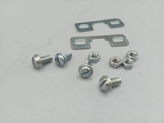 Plate and screws for steel toe clips