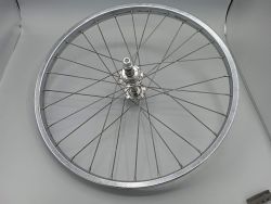 Roues arrière RFG  450A en acier chromé axe 9.5 mm