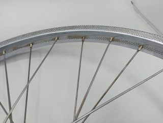 Roue arrière RFG 450A en acier chromé axe de 9,5 mm